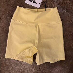 AYBL Women's Bright Yellow Bike Shorts
